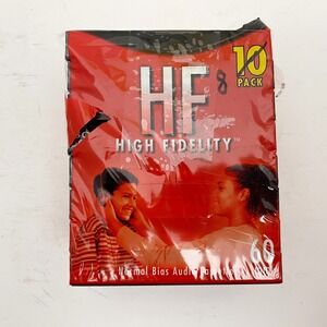 Sony HF High Fidelity Normal Bias 60 Min Blank Audio Cassette Lot of 8 NEW